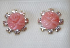 VINTAGE GORGEOUS 12MM CZ SEED FLOWER JACKETS FOR EARRINGS USE W ANY STUDS