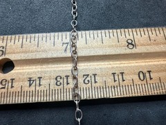 4.76g Vintage Sterling Silver 925 Open Circle Pendant Chain Necklace 21 in M