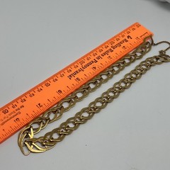 Vintage Signed MMA Gold Tone Chain 16.5” Necklace (8317)