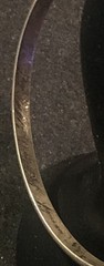 James Craig IC 8” Hand wrought STERLING Silver 925 BANGLE Bracelet 17.35 grams