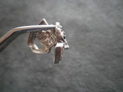 Mardi Gras Theater Masks Vintage Sterling Silver Bracelet Charm Pendant 3.1g