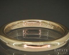 Antique 18k Yellow Gold 2.6mm Smooth Ladies Wedding Band 4.7g p27059