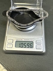 Sterling Silver 925 Cz Stone Tennis Bracelet Marked Korea Docz Jjj Z92