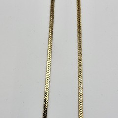 Vintage Trifari Gold Plated Simple Chain Necklace MCM Minimalist