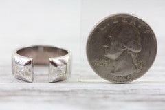 LINKS OF LONDON STERLING SILVER 925 RING SIZE 6 3/4 DESIGNER CUFF BEAUTIFUL