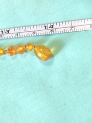Vintage Natural Honey Amber Childs Kids Necklace 14in Choker