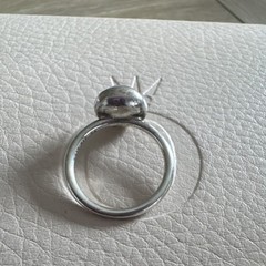Pandora Sterling Silver 925 Blue Topaz Poetic Droplet Ring Size 7 (54)