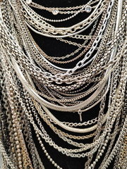 119 Pcs – Gold/Silver/Black Toned Chain Necklaces/Bracelets/Anklets 1.88lbs #685