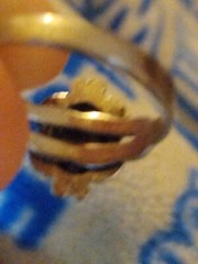 Vintage Uncas Mfg Co Floral Design Ring