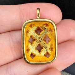 Vintage Swarovski Pendant Gold Tone