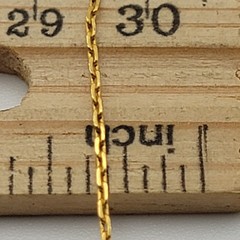 Vintage Gold Plated Boston Link Chain Necklace 15.5″ Spring Ring Clasp