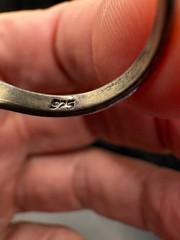 SZ 5.75 Vintage Sterling Silver Fairy Wing Ring Estate 925