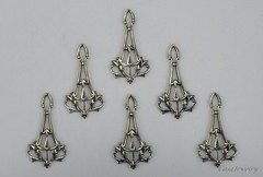 #3485 ANTIQUED GOLD CELTIC DESIGN PENDANT/ER – 6 Pc Lot