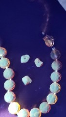 Faceted Amber Vintage Choker Necklace Fancy Clasp with UV Test See Pics