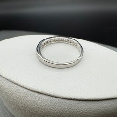 Vintage Silver Tone CZ Engagement Band Wedding Set Ornate Cocktail Ring Size 8.5