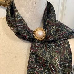 sold Individually – Vintage ornate scarf clips Celluloid metal – Details Below!