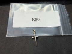0.68g Vintage Sterling Silver 925 Cross Pendant Religious Minimalist Charm