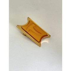 Vintage Celebrity NY letter T pin Monogram lapel pin