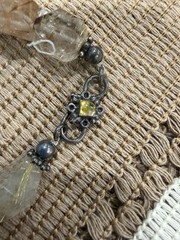 Vintage Amy Kahn Russell Rutilated Quartz SS Statement Necklace – Wearable Art