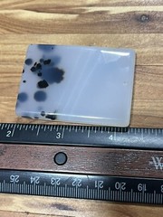 Vintage Dendritic Agate Gemstone Large Pendant Bead Square Shape