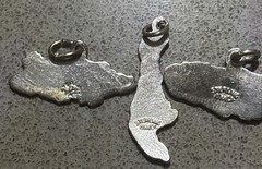 Lot Of 3 Bahamas Sterling Silver Enamel Charms For Bracelets Nassau Freeport NP