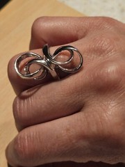 Vintage 18k Gold HGE Swirl Ring Size 6.75