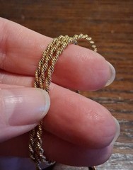 Vintage 18″ Gold Filled Twisted Rope Chain Necklace See Pics/Description