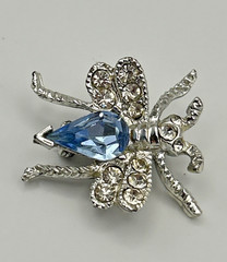 Jewelry Vintage Silver Tone Brooch Bee Pins Set of Two