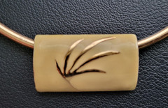 Vintage Signed Eisenberg Slide Choker Necklace Botanical Motif