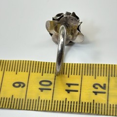 Vtg Taxco Mexico Artisan Sterling Silver 925 3D Rose Flower Band Ring Size 6.25
