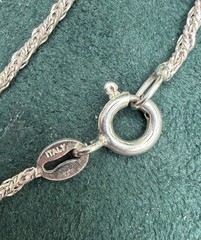 Vintage 7″ 925 Italian ISC sterling silver bracelet w/large puffed heart — A