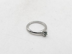 $4650 Tiffany & Co .39ct Natural Alexandrite Platinum Wedding Ring