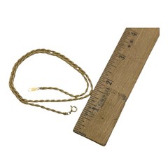 Vintage PPC 14K GF Twist Chain Necklace 15″ 2mm Gold Filled 4.8 grams