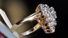 10k yellow gold ring 1.00ct natural diamond size 6.5 handmade 4.65gr Gab130