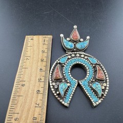 Old Ethnic Unique Horseshoe Design Tibetan Handmade Beautful Pendant