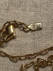 Swarovski Vintage Imber Strand Bezel Set Round Crystals In Gold Tone 36”