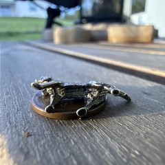 Vintage Sterling Silver Golden Retriever Dog Charm Detailed – B9-5