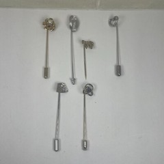 Vintage Lot Clips Pins Jewelry Novelty Assorted Shapes & Sizes