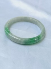 MADE IN-HOUSE Certifiable Grade-A Untreated Burmese Jadeite Jade Bangle (56.1mm)