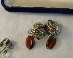 Vintage Earrings Lot Trifari Richelieu Napier Roman Marvella Lisner 1928 Capri