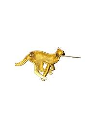 Vintage Designer Animal Brooch Lot Paquette MMA Signed Gold Tone
