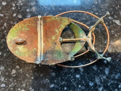 Vintage George McCann?Brutalist Pendant/Brooch Pin Copper Brass Substantial