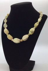 Vtg. Jay King Desert Rose Trading Yellow Stone Sterling Necklace
