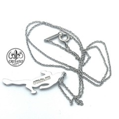 Tiffany & Co Sterling Silver 2005 Woman Nike Marathon Running Lady Charm & Chain