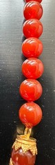 NEW Vintage Metropolitan Museum Of Art MMA Carnelian Cabochon 24k Gold Necklace
