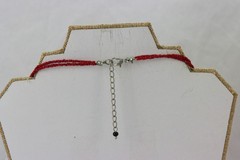 Glass & Metal Bead Necklace, Double Strand, 39gr