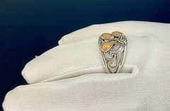 VTG 925 Sterling Silver Spiny Oyster Wheeler Manufacturing Company Ring Sz 10