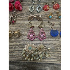 STUNNING! VTG Screw Back & Clip on Earring lot 15 Pair Classy!