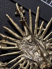 Large Starburst Angel Cherub Brooch