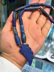 Rare Antique Tibetan Lapis Lazuli Beaded Necklace